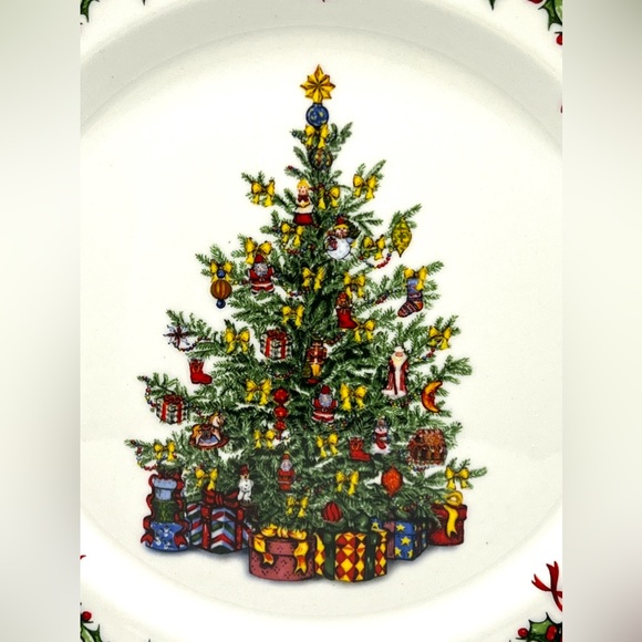 Christopher Radko Traditions Holiday Celebrations Christmas Tree Dinner Plate - Picture 2 of 12